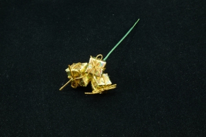 Gold Mini Gift Box Pick x 3 (lot of 12) SALE ITEM